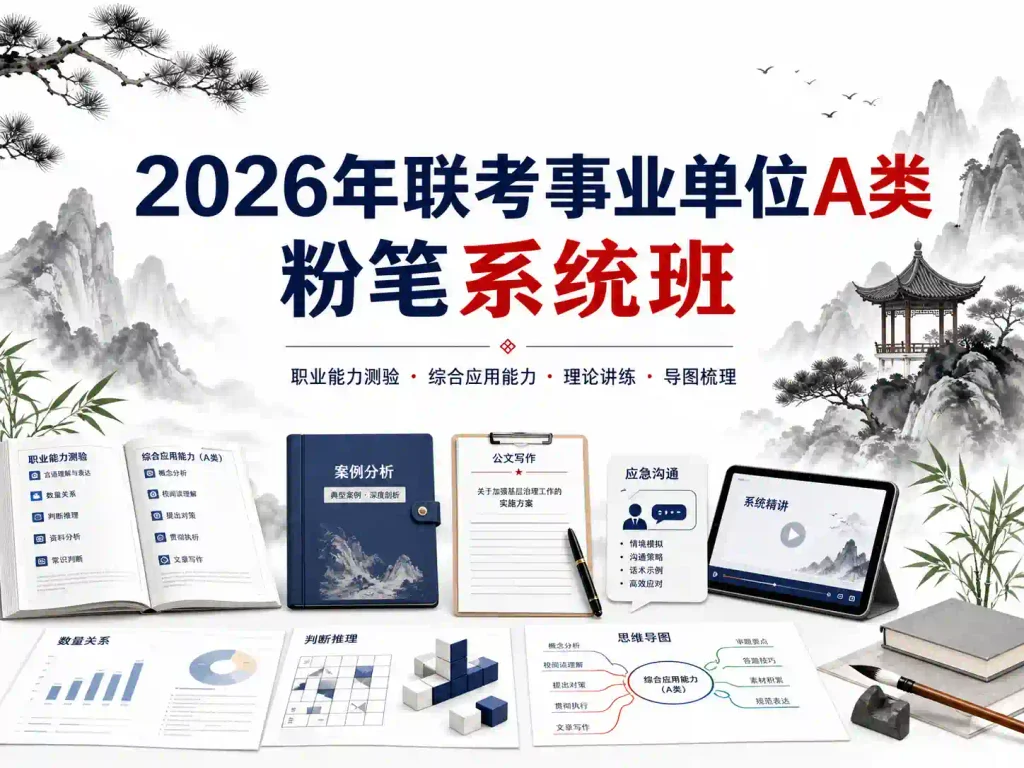 2026年联考事业单位A类粉笔系统班