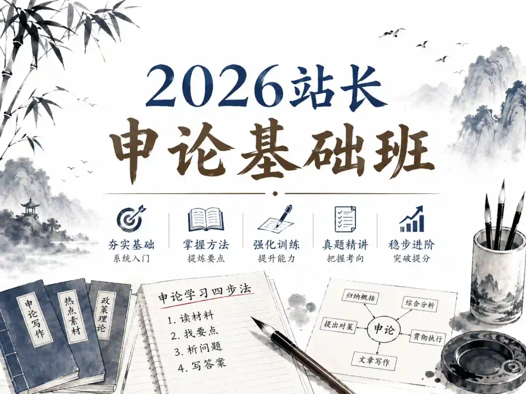2026站长申论基础班