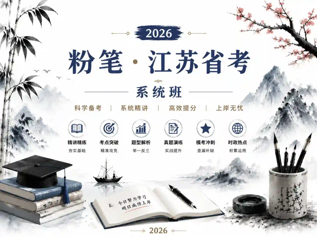 粉笔-江苏省考系统班 2026