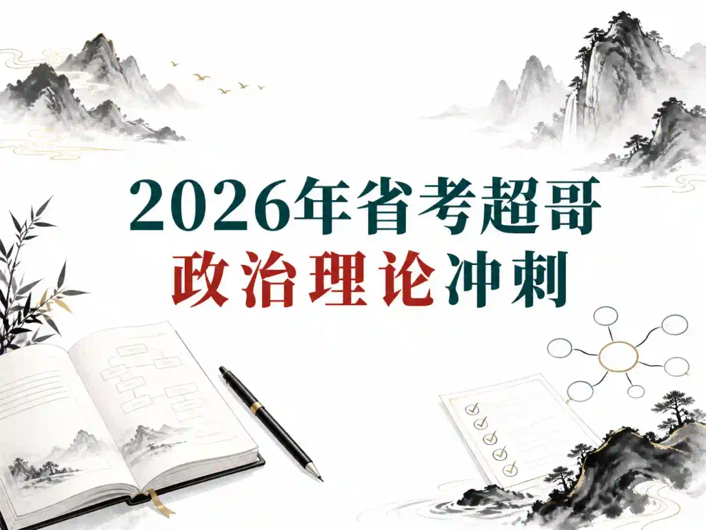 2026年省考超哥政治理论冲刺