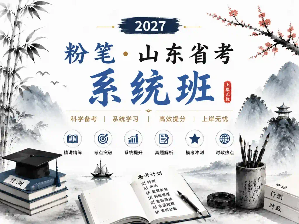 2027粉笔山东省考系统班