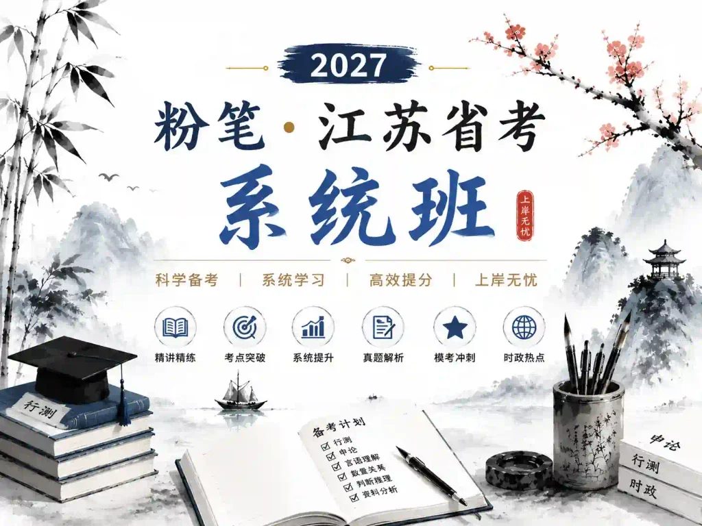 2027粉笔江苏省考系统班