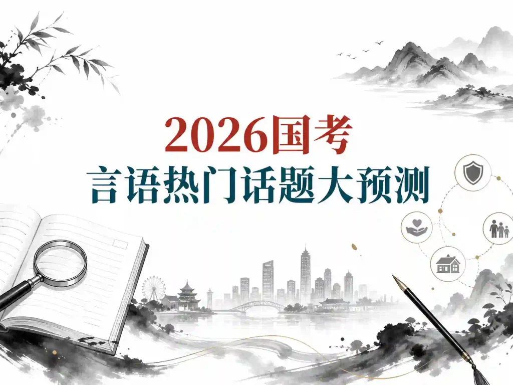 2026粉笔国考言语热门话题大预测【倪涵&李玟冰&夏雨&姜然&张弓】