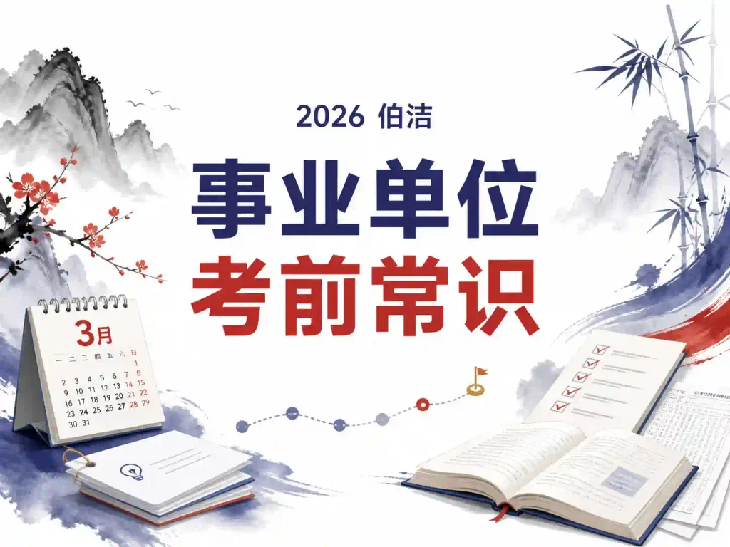 2026年伯洁事业单位考前常识