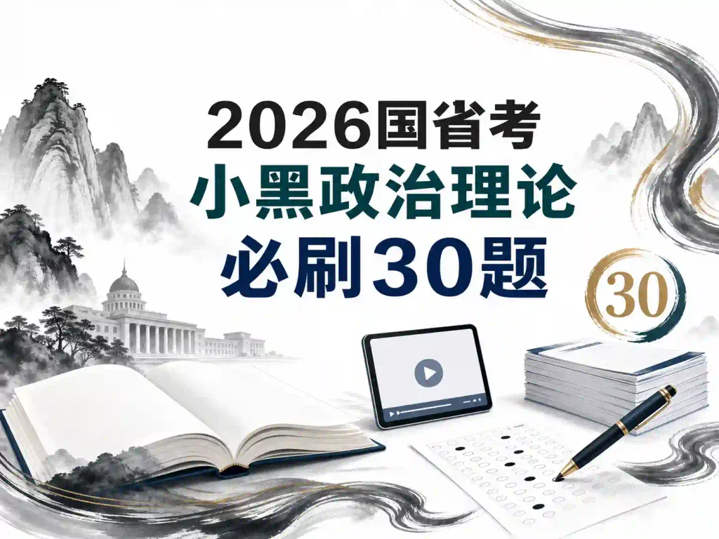 2026国省考小黑政治理论必刷30题