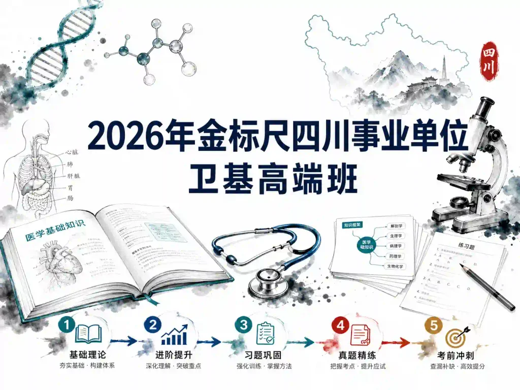 2026年金标尺四川事业单位卫基高端班