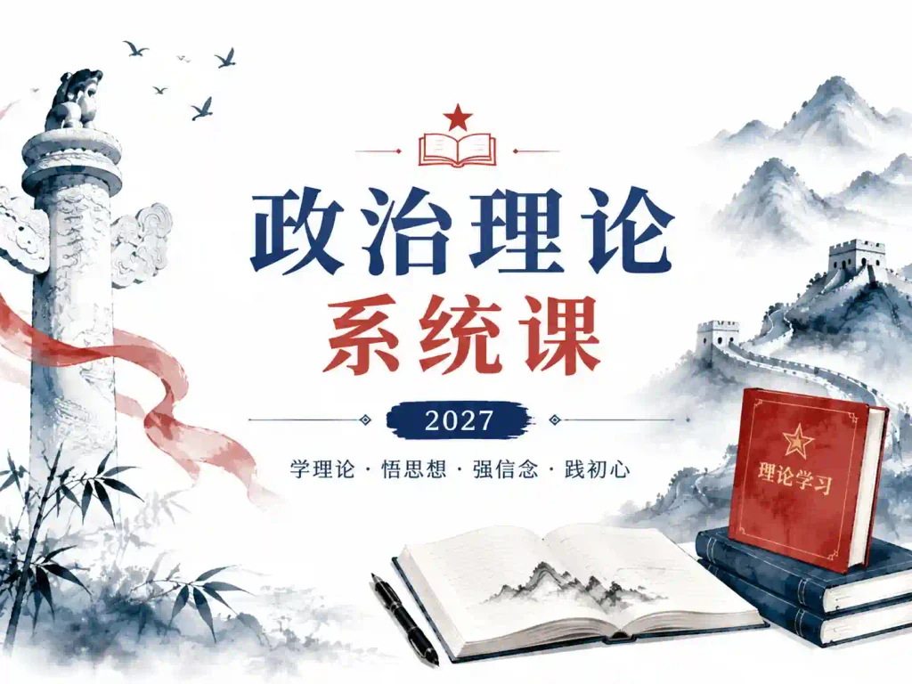 2027年公考刘亚男政治理论系统课