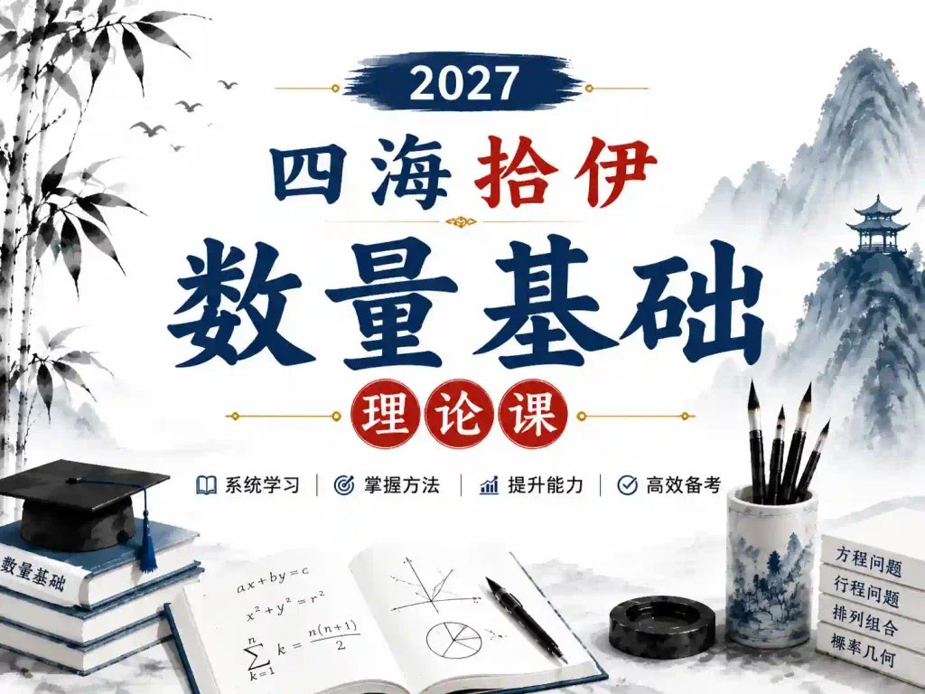 2027四海拾伊数量基础理论课