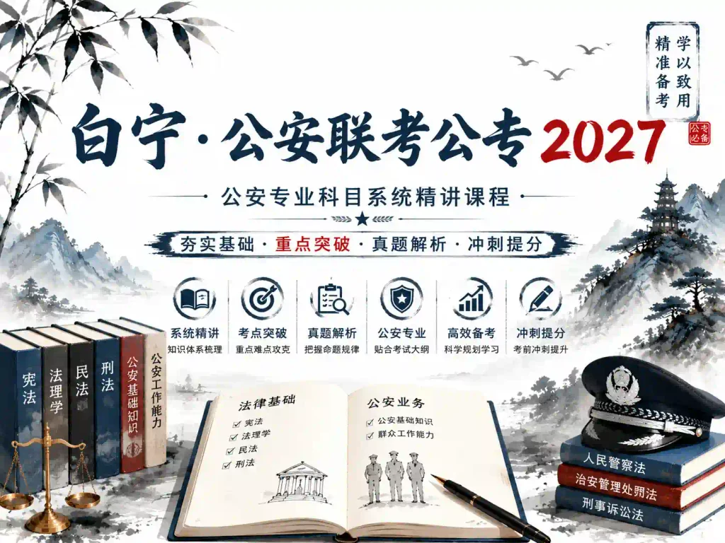 白宁-公安联考公专 2027