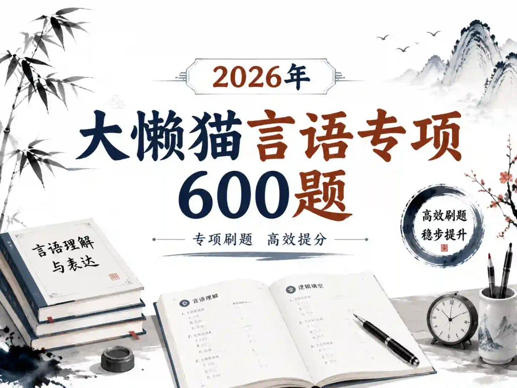 2026年大懒猫言语专项600题