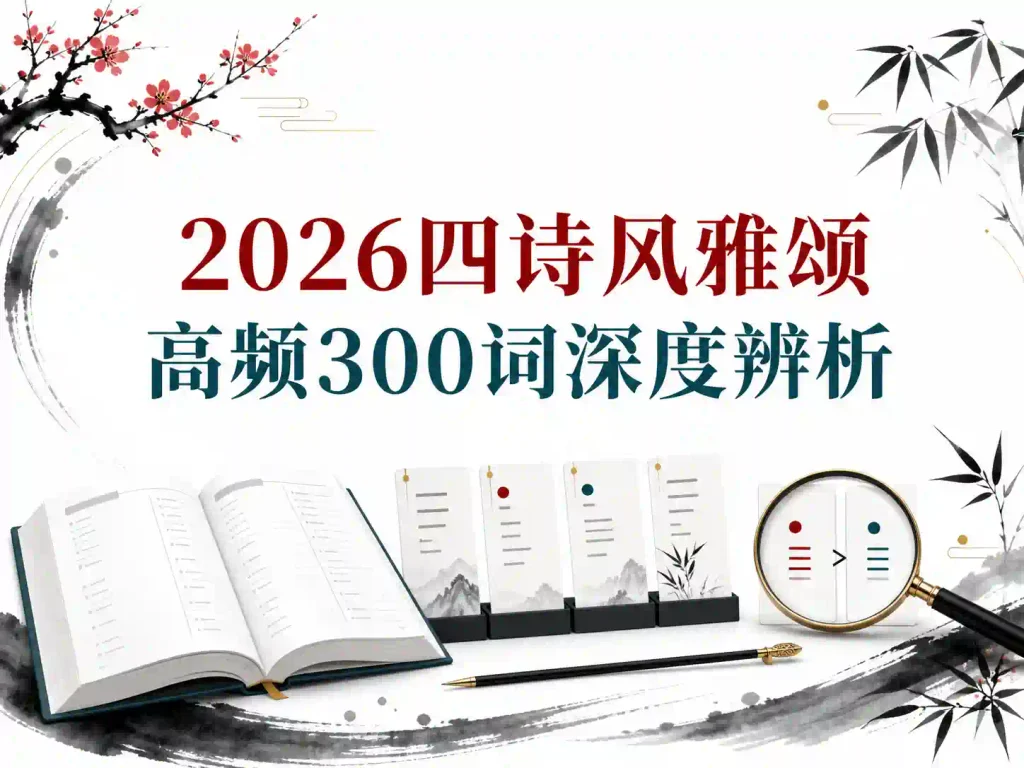 2026四诗风雅颂高频300词深度辨析
