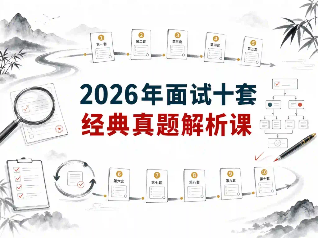 2026年面试十套经典真题解析课