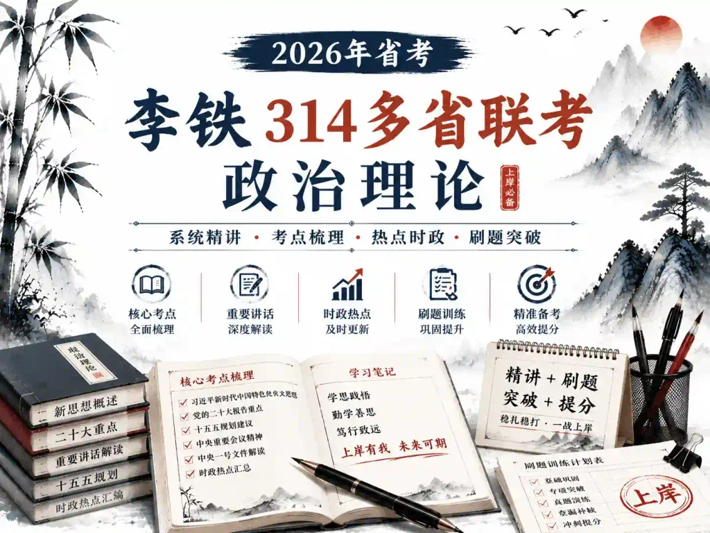 2026年李铁314多省联考政治理论
