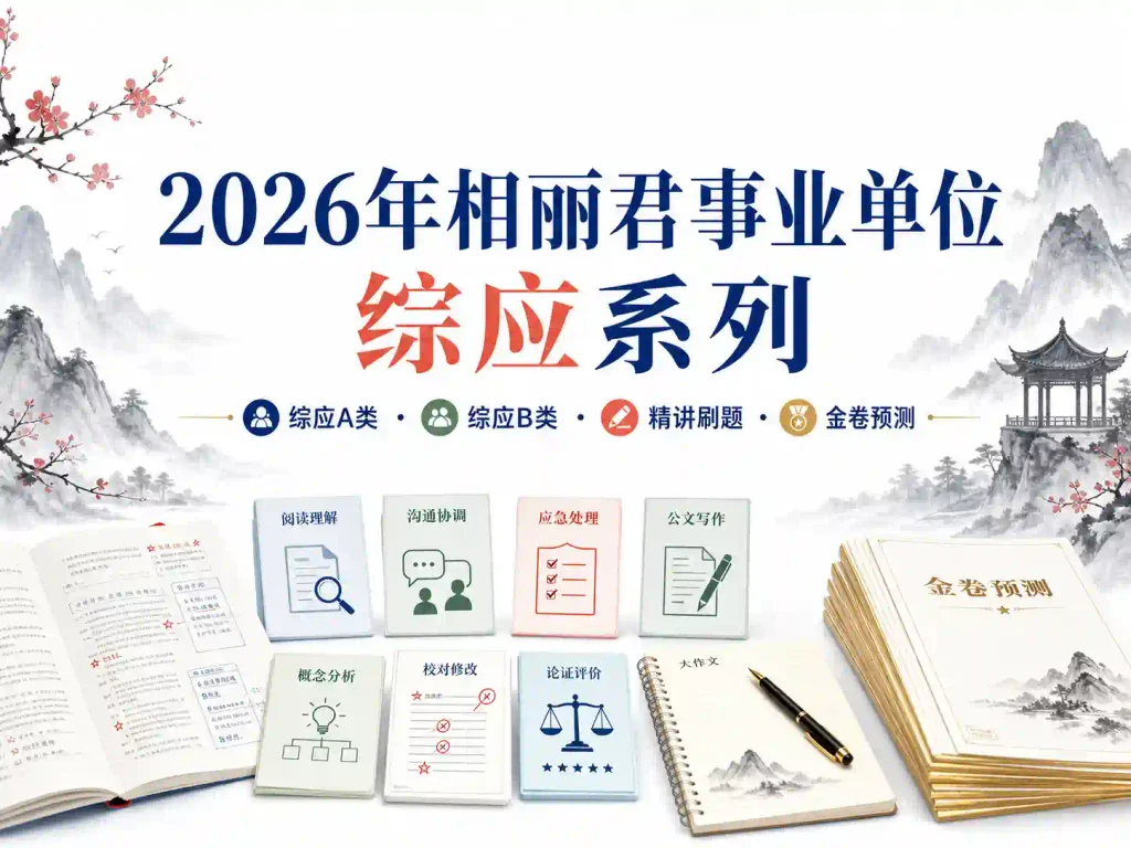 2026相丽君事业单位综应系列