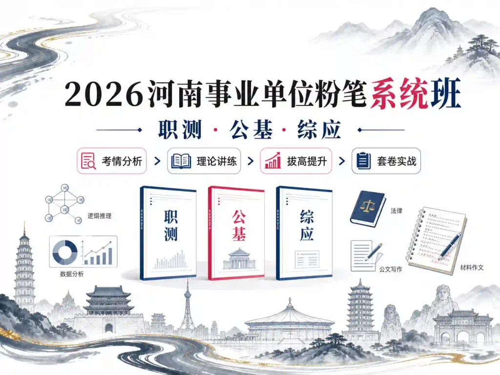 2026年河南事业单位粉笔系统班