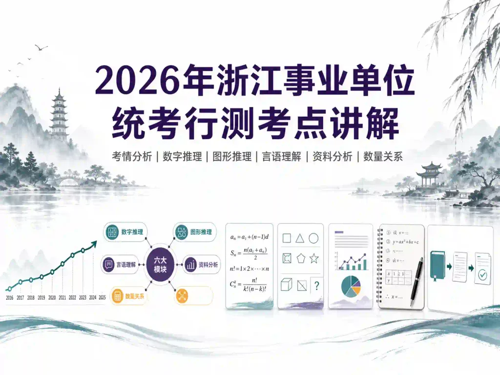 2026年浙江事业单位统考行测考点讲解
