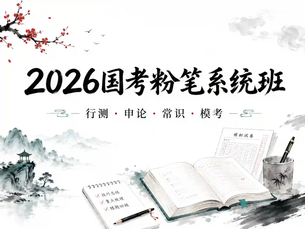 2026国考粉笔系统班
