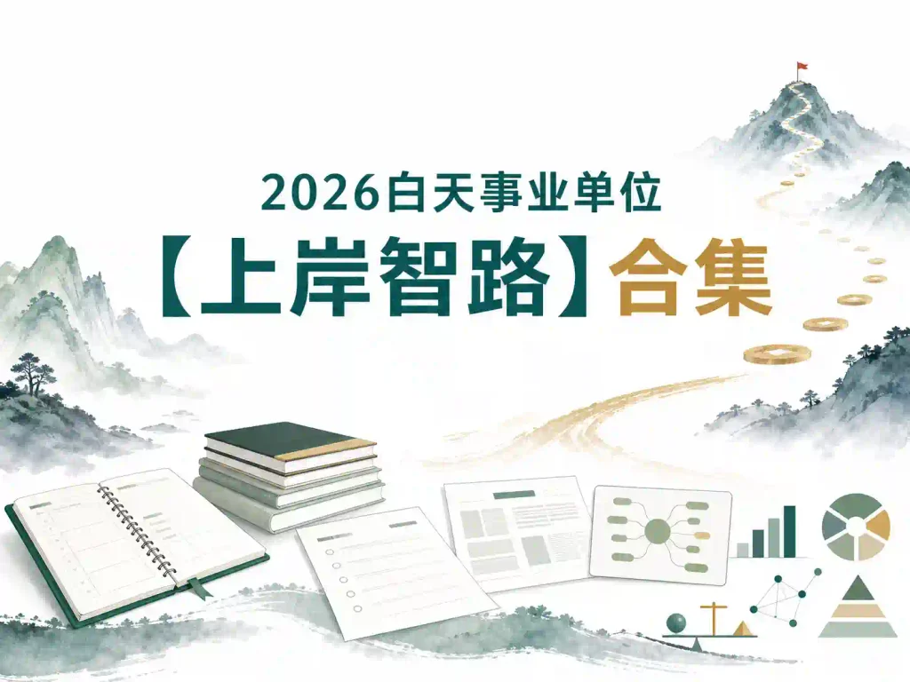 2026白天事业单位【上岸智路】合集(A/B/C/D类+常识+题解)