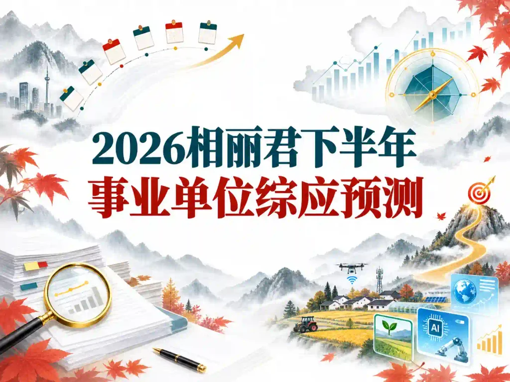 2026相丽君下半年事业单位综应预测