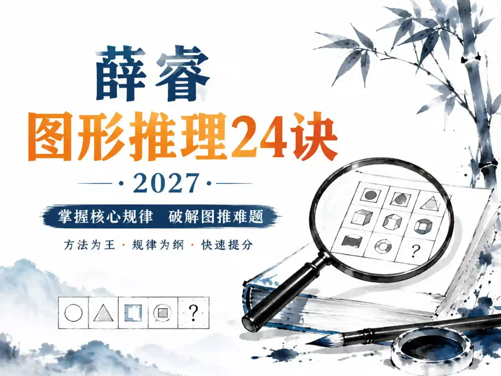 2027年公考薛睿图形推理24诀