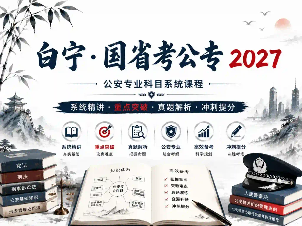 白宁-国省考公专 2027