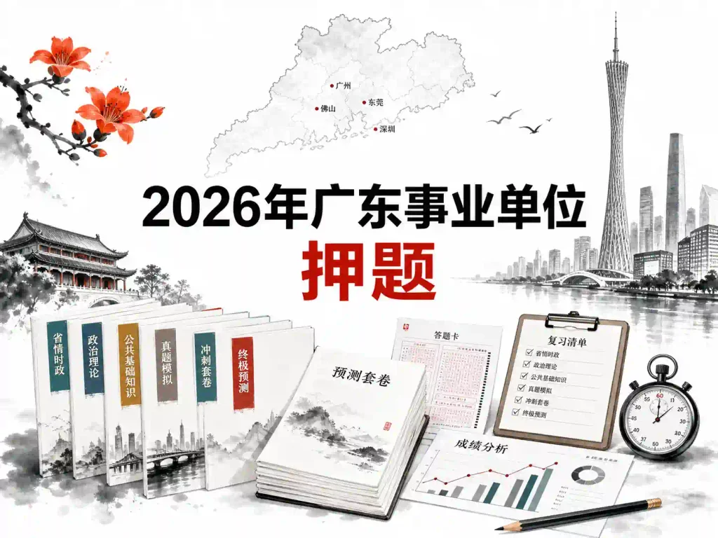 2026年广东事业单位押题