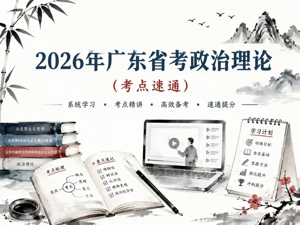 2026年广东省考政治理论（考点速通）