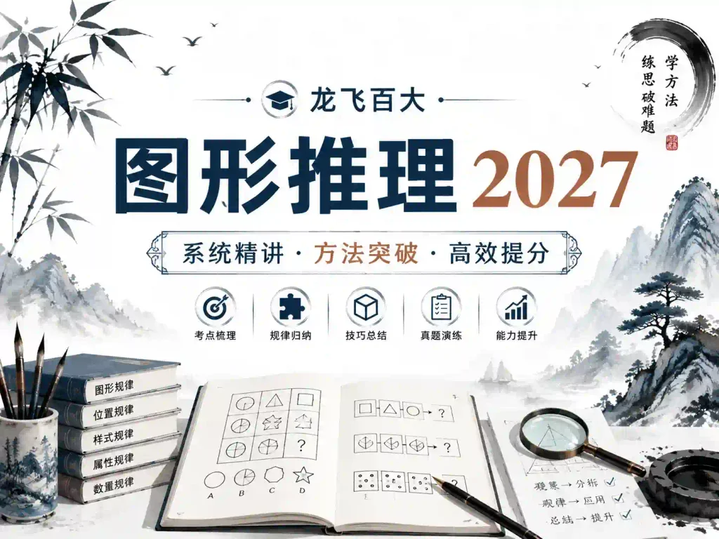 2027年国考龙飞百大图形推理
