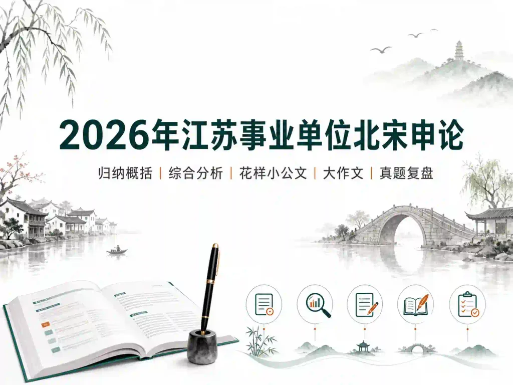 2026年江苏事业单位北宋申论
