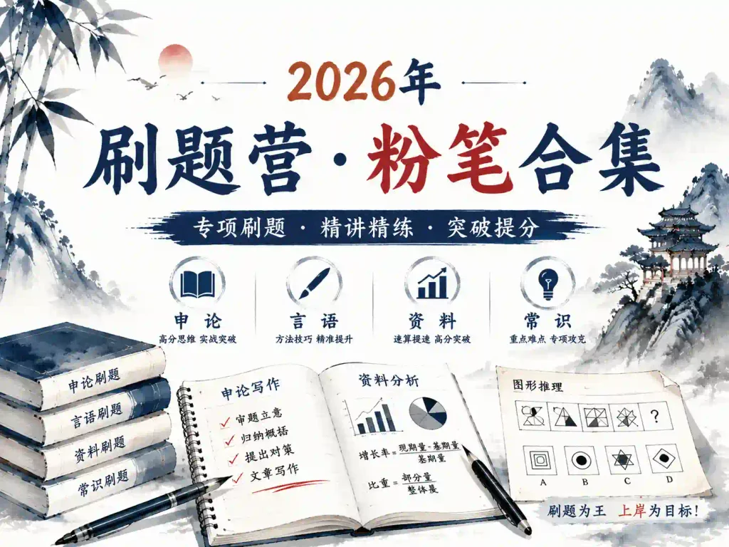2026粉笔刷题营合集