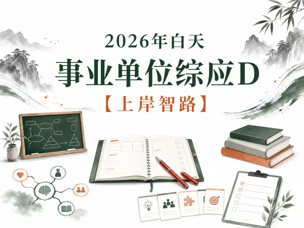 2026年白天事业单位综应D【上岸智路】