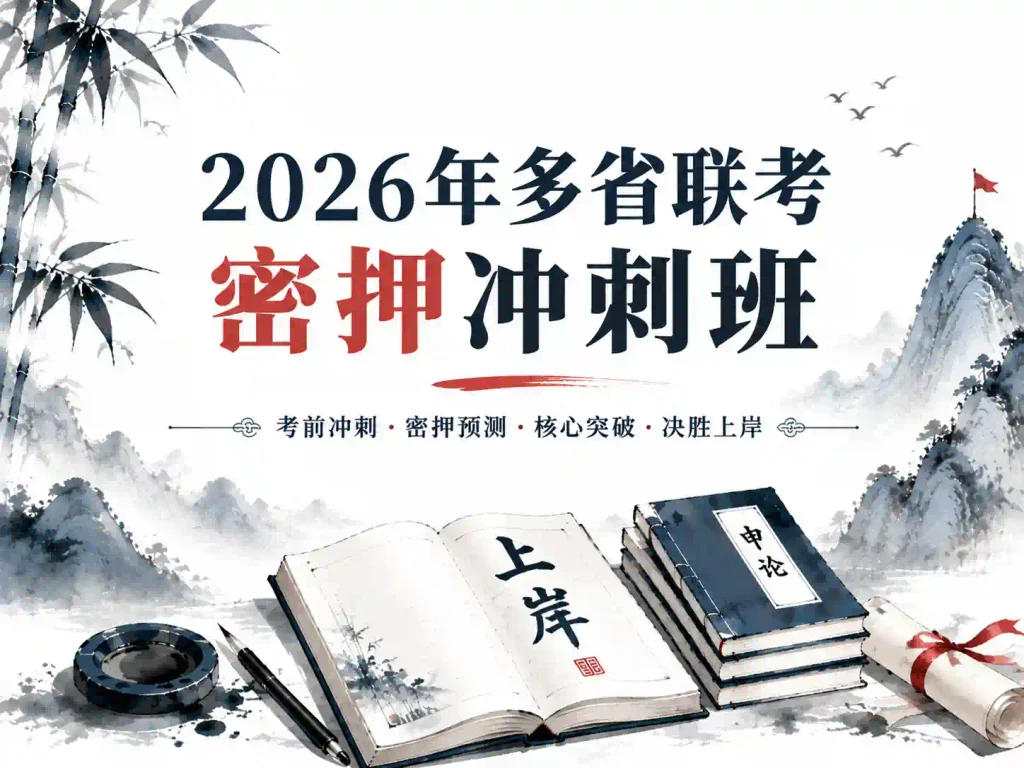 2026年多省联考密押冲刺班【上岸村】
