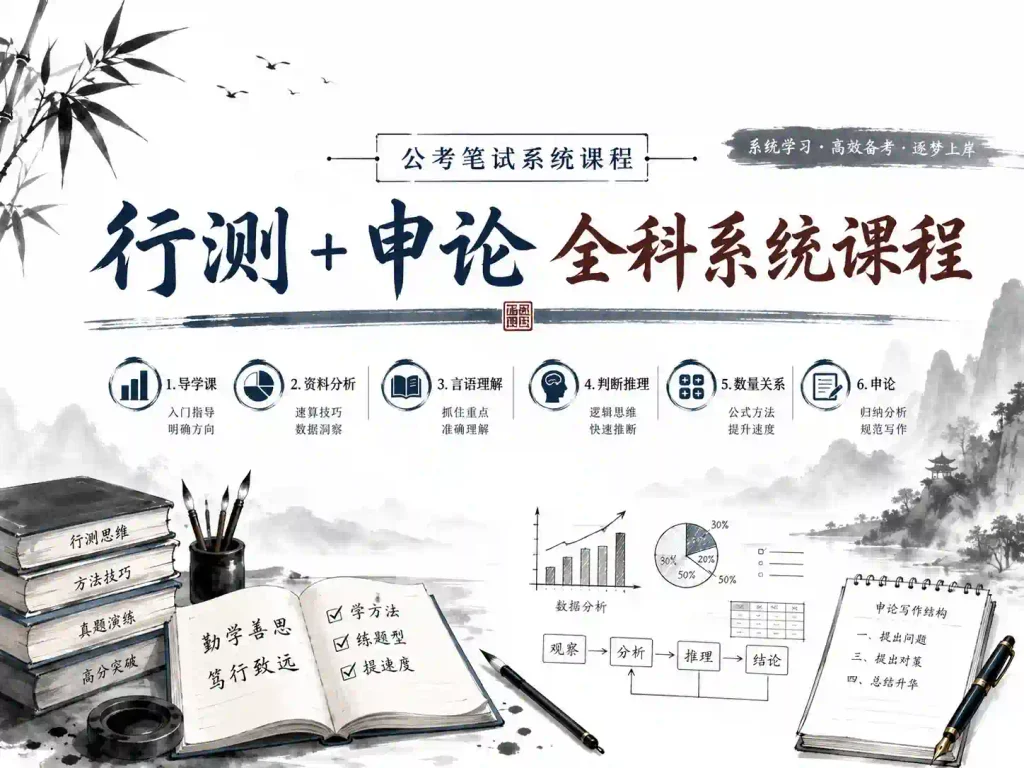 2026年上岸智路白天行测申论理论课