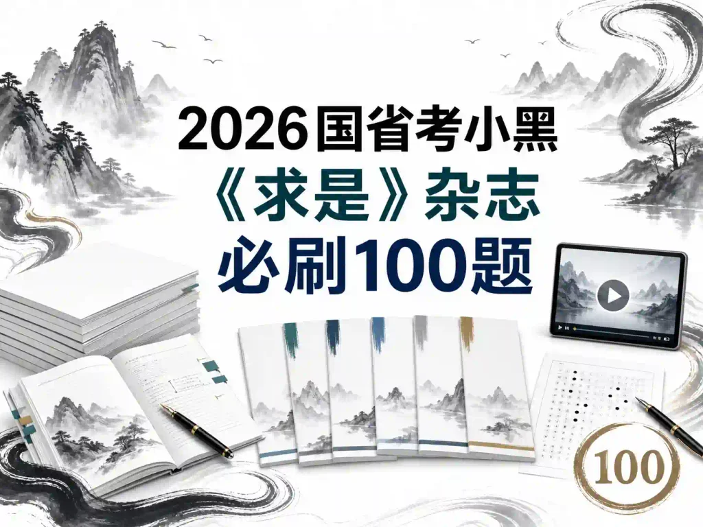 2026国省考小黑《求是》杂志必刷100题