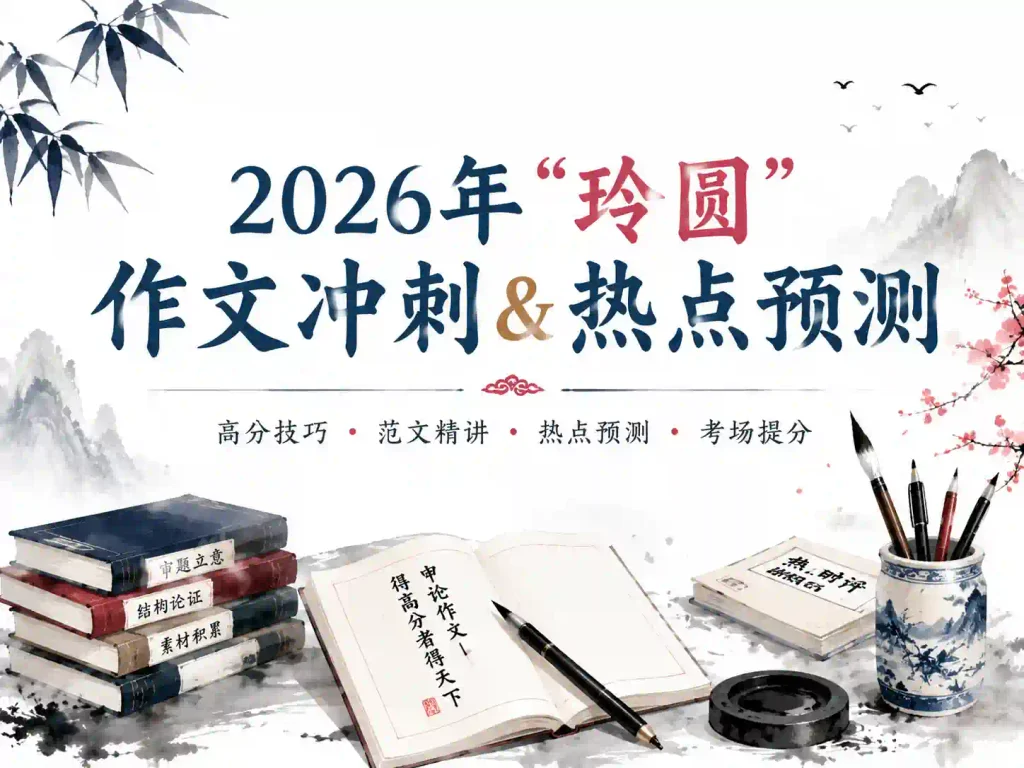 2026年“玲圆”作文冲刺&热点预测