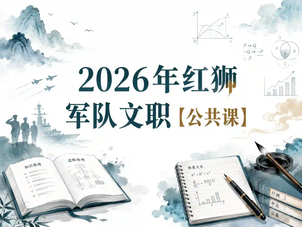 2026年红狮军队文职【公共课】