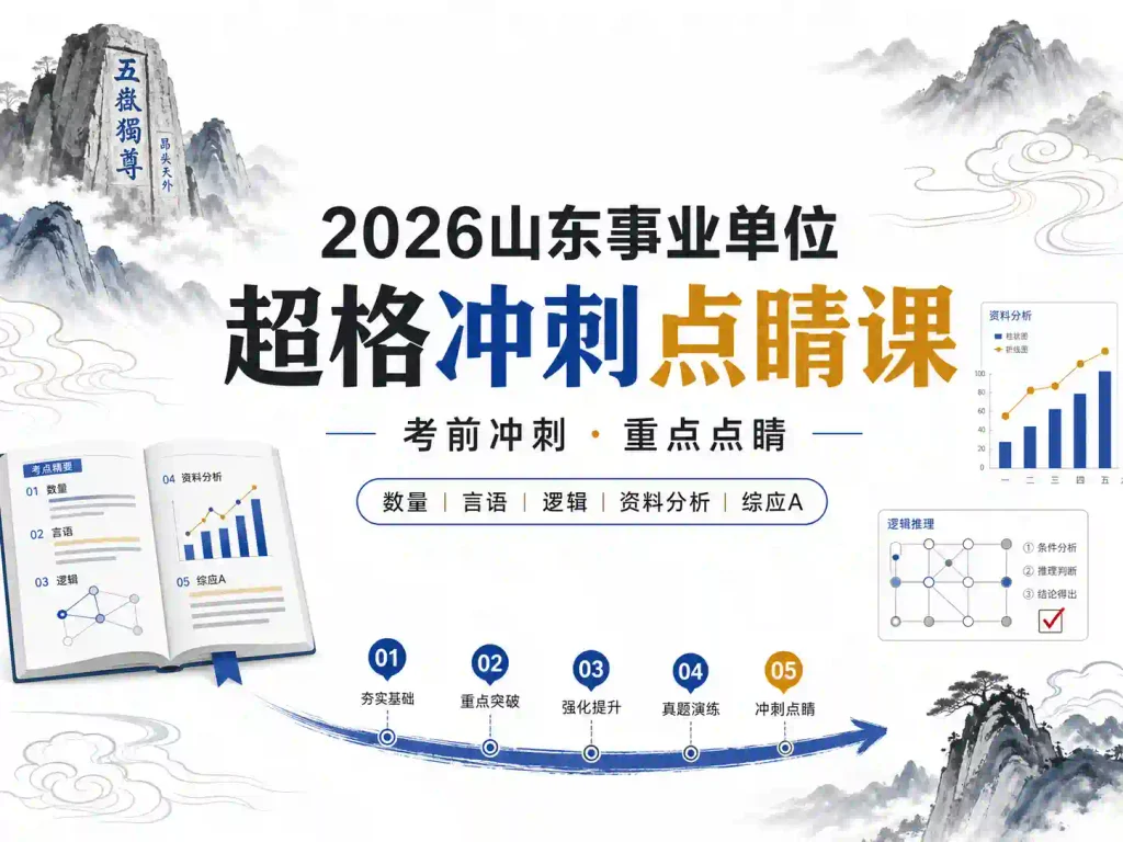 2026年山东事业单位超格冲刺点睛课