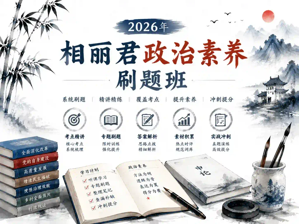 2026年相丽君政治素养刷题班