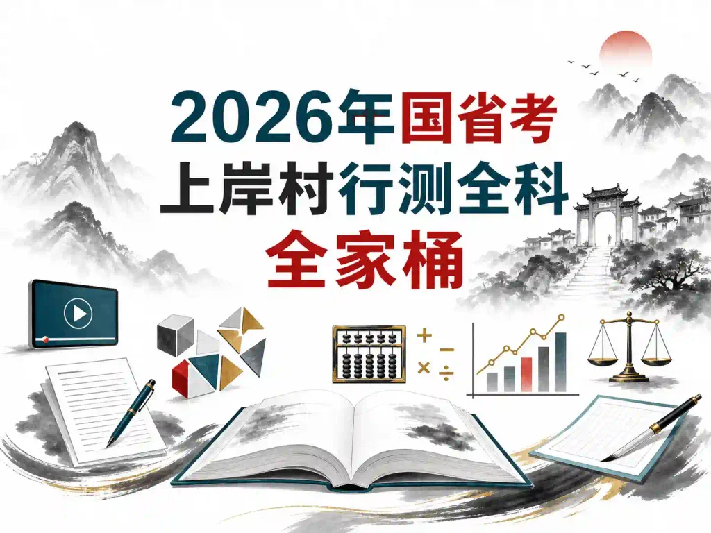 2026年国省考上岸村行测全科全家桶
