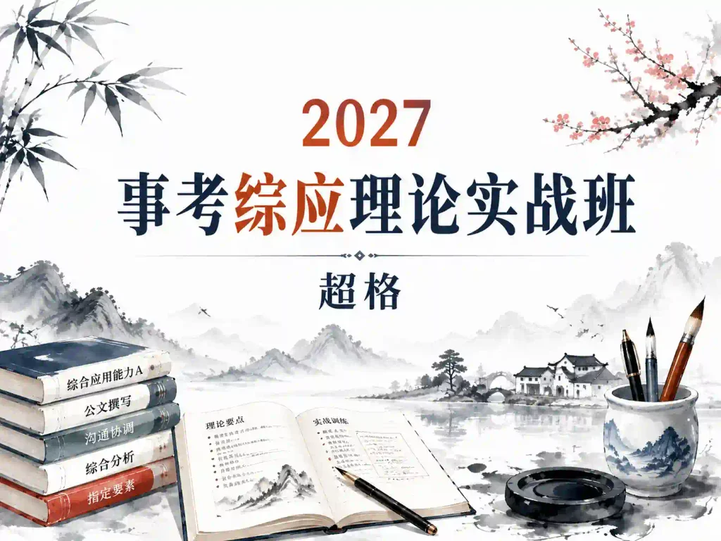超格-事考综应理论实战班 2027