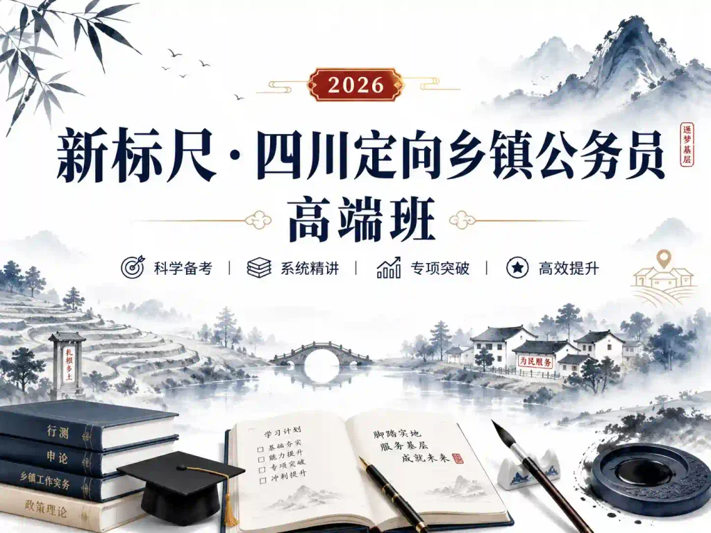 新标尺-四川定向乡镇公务员高端班 2026