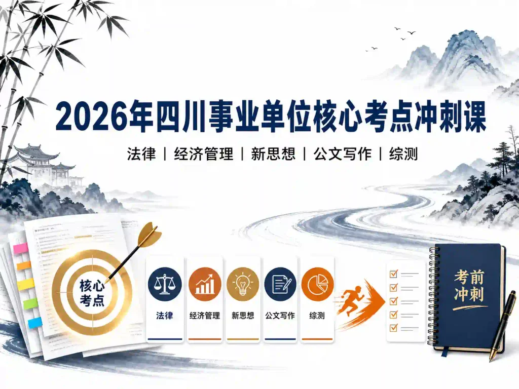 2026年四川事业单位核心考点冲刺课