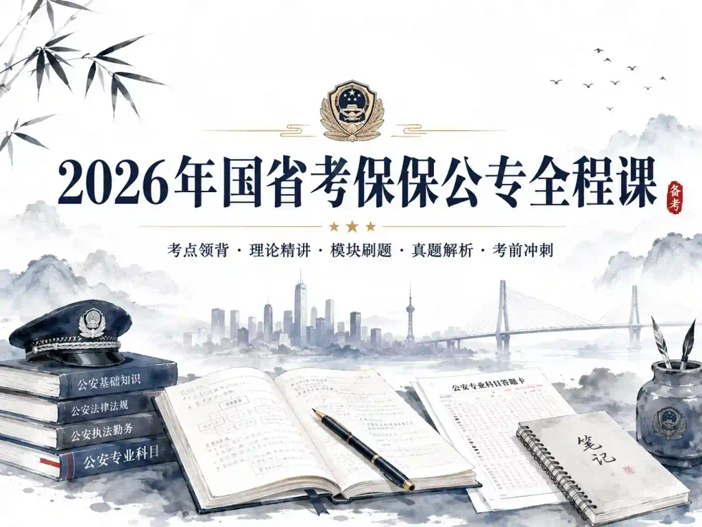 2026年国省考保保公专全程课