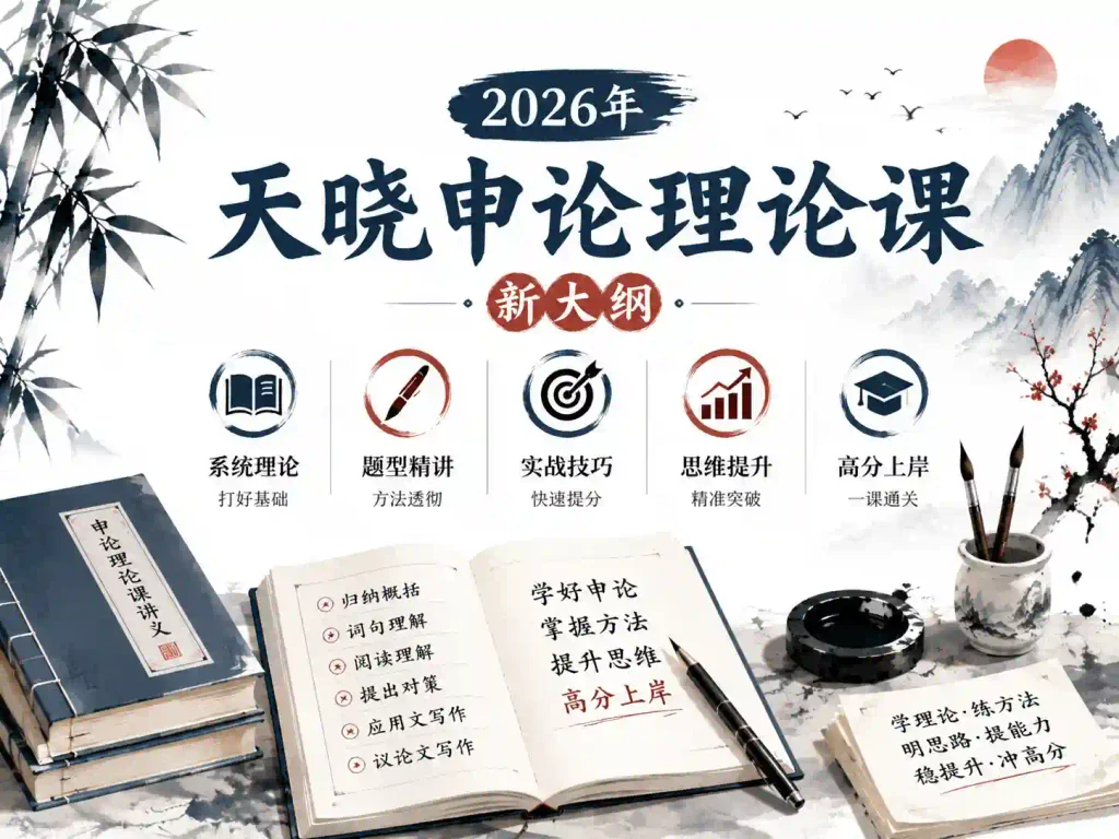 2026年天晓申论理论课（新大纲）