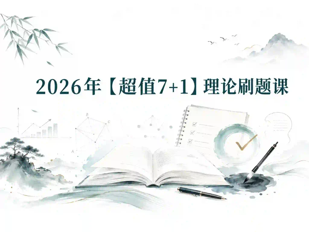2026年粉笔【超值7+1】理论刷题课