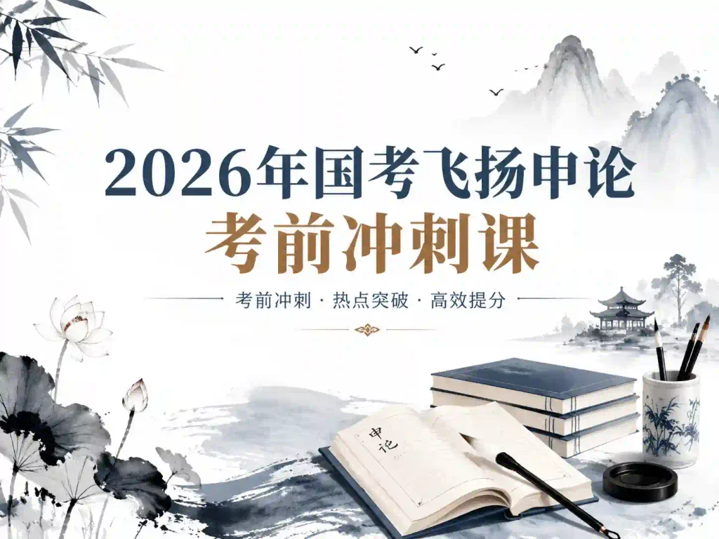 2026年国考飞扬申论考前冲刺课