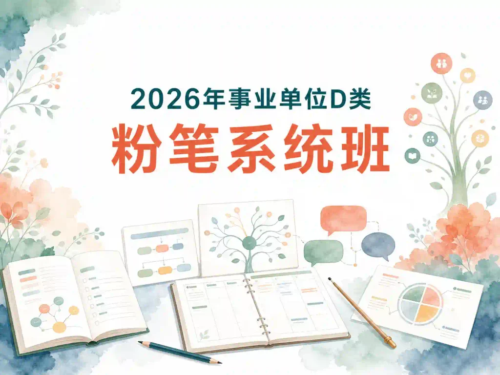 2026年事业单位D类粉笔系统班