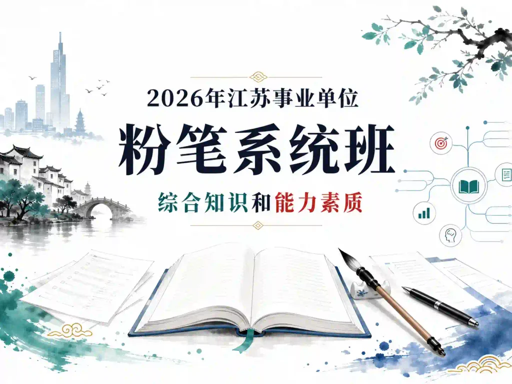 2026年江苏事业单位粉笔系统班（综合知识和能力素质）