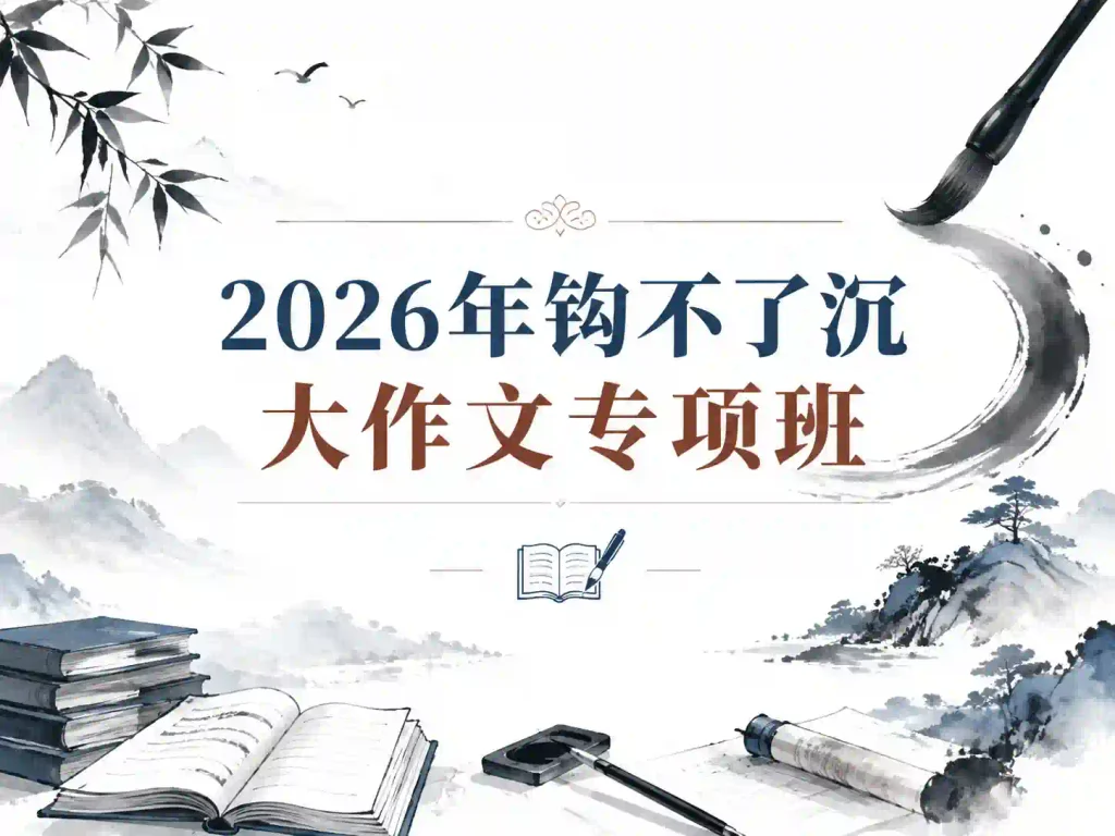 2026年钩不了沉大作文专项班