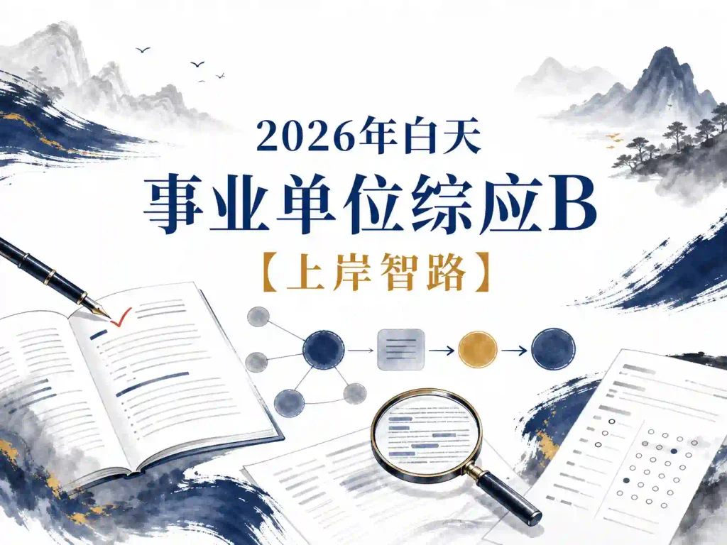 2026年白天事业单位综应B/C【上岸智路】